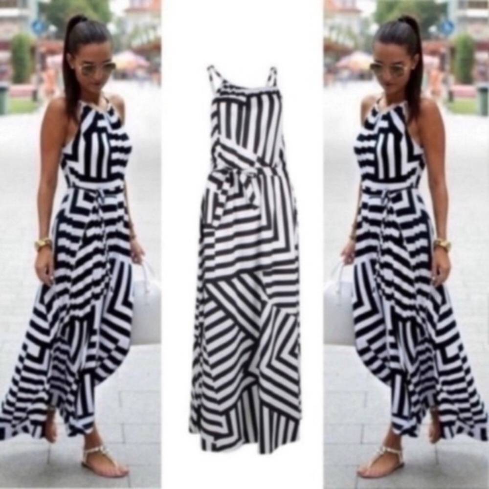 NWTB. White & Black Dress